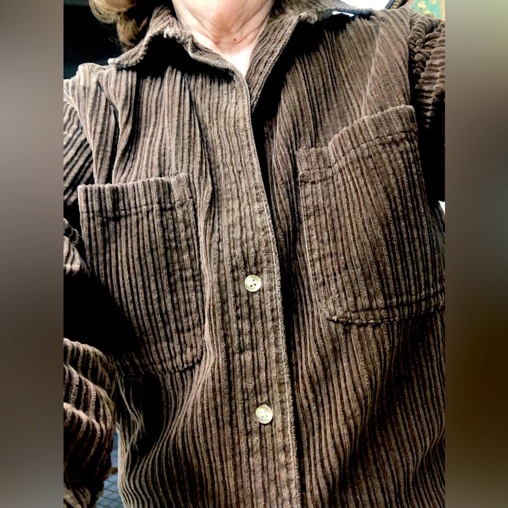 “At Last” Brown Corduroy Shirt Jac - Picture 4 of 6